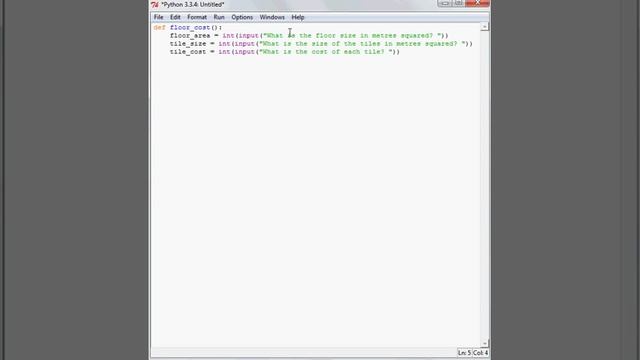 Calculating Cost of Tiling/Carpeting Floor in Python смотреть онлайн