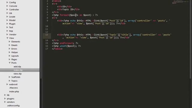 CakePHP 2.5.4 Basics Tutorial for Beginners - Blog Application - 17 - Accessing Parent Data смотреть онлайн