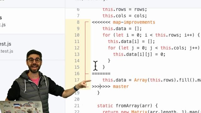 1.9: Resolving Merge Conflicts - Git and GitHub for Poets смотреть онлайн
