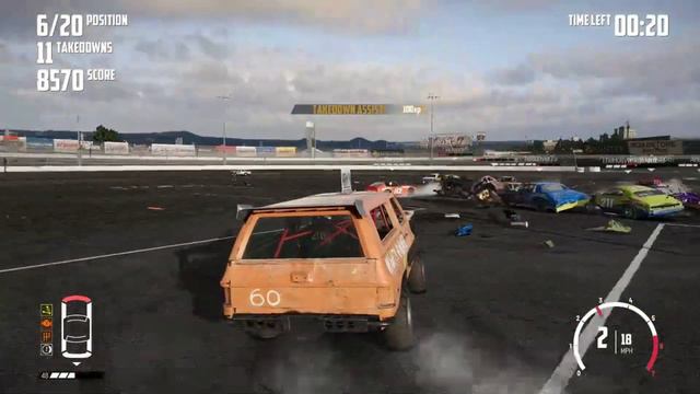 WE PLAY WRECKFEST on sim rigs. Demo Derby !! our first video смотреть онлайн
