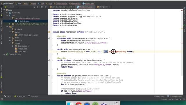 Android Studio How to start a new activity with a button смотреть онлайн
