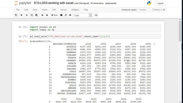Analiza danych w Python i PANDAS: Praca z Excel смотреть онлайн