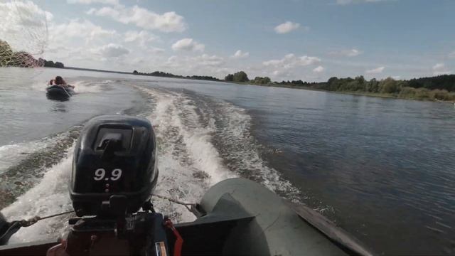 Недорыбалка! Променял удочку на САПы. Покатушки на лодке с мотором 9,9 на Волге в Разнежье, 19.08.2 смотреть онлайн