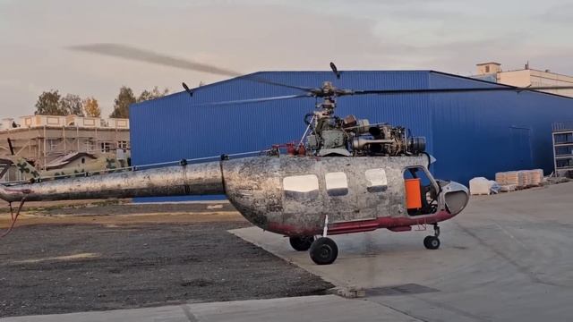 Ми-1.5 Тестируем лопасти перед взлетом⛔ смотреть онлайн