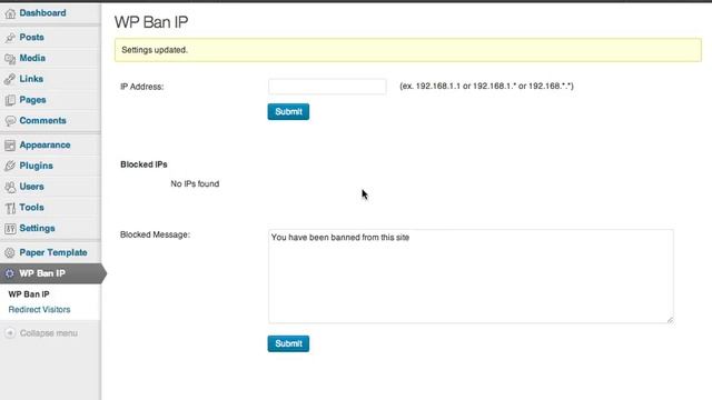 wp ban ip demo смотреть онлайн