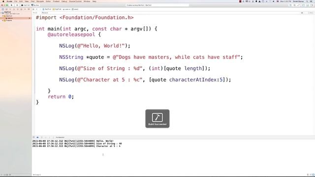 Objective C Tutorial смотреть онлайн