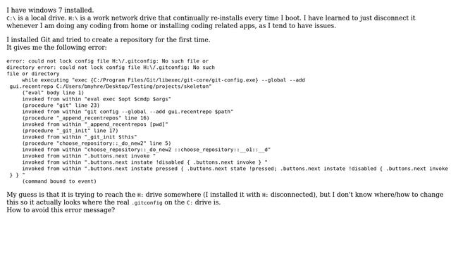 Trying to install and create new git repository for first time - I think disconnected work... смотреть онлайн