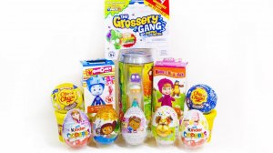 10 Киндер Сюрпризов МАША и МЕДВЕДЬ Барбоскины Фиксики ГРОССЕРИ ГЕНГ мультик про машинки Робокар Поли