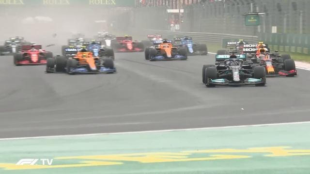 Championship Changing Melee at Turn 1 in Hungary | 2021 Hungarian Grand Prix смотреть онлайн