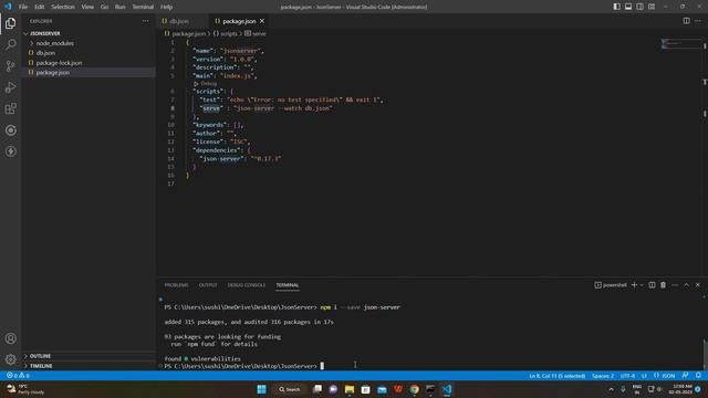 Angular #47 - JSON Server (To create Rest API to perform CURD Operations as much faster & easy way) смотреть онлайн