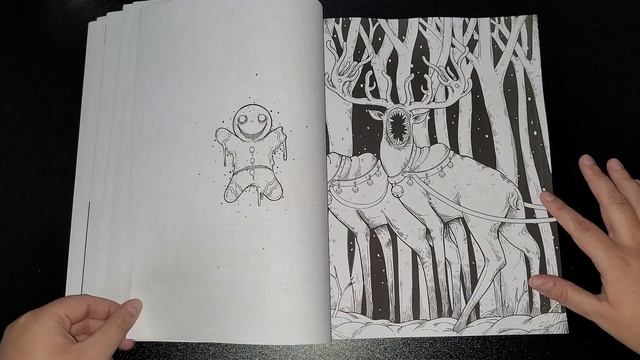 Freak Of Christmas Horror Colouring Book (White Edition) By Crook Crook FLIPTHROUGH смотреть онлайн