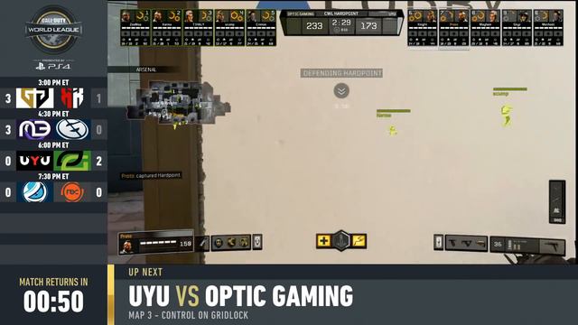 UYU vs OpTic Gaming | CWL Pro League 2019 | Division A | Week 1 | Day 2 смотреть онлайн
