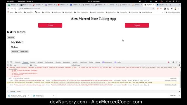 AM Coder - AM Coder - Ruby on Rails + React #10 - Editing and Deleting Notes смотреть онлайн