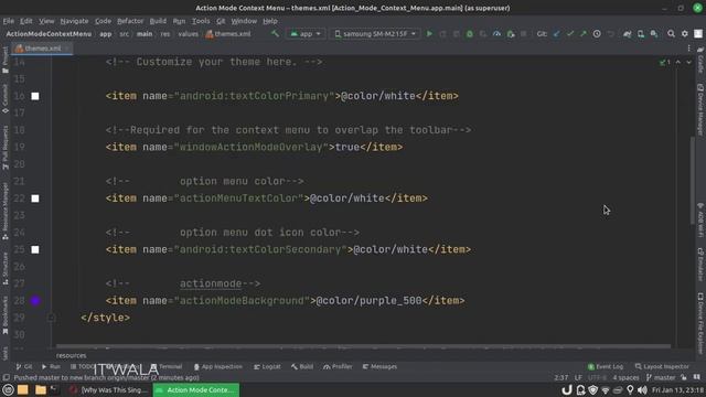 ANDROID - ACTION MODE CONTEXT MENU || TUTORIAL IN KOTLIN смотреть онлайн