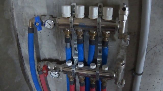 Монтаж внутрипольных конвекторов на трубах Rehau. смотреть онлайн