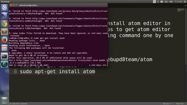 How To Install Atom Text Editor On Ubuntu смотреть онлайн