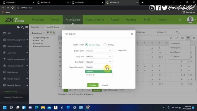 How to Generate Attendance Report On Biotime 8.5 | ZKTeco Time & Attendance Machine смотреть онлайн