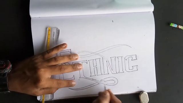 Ethnic typography sketch смотреть онлайн