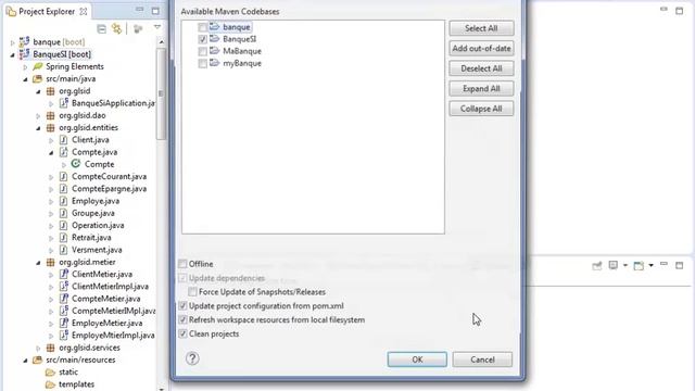 Part 2-Gestion Comptes Spring Boot JPA Part 2 Spring Data Couche métier et Service Rest смотреть онлайн