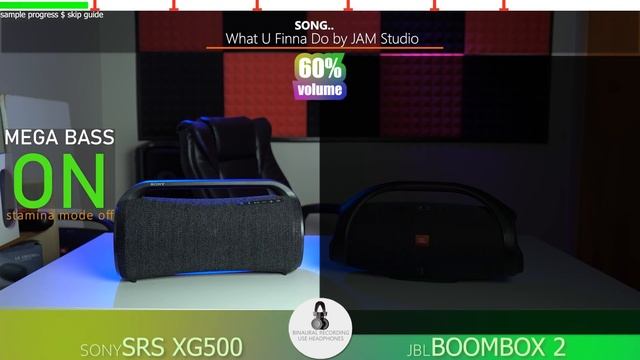 Sony SRS XG500 Vs JBL Boombox 2 | Sound Battle | Binaural Sound Samples