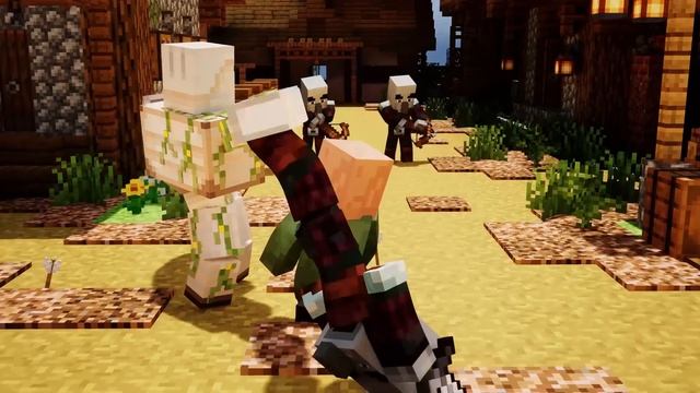 Elite Villager Vs Pillager Life - Minecraft Animation 3 смотреть онлайн