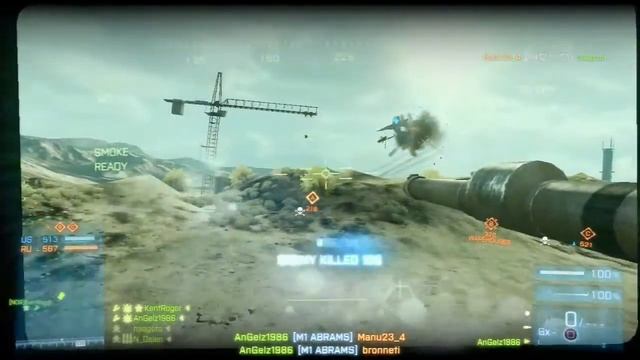 BF3 Firestorm Tank vs Jet & Chopper With KentRoger PS3 смотреть онлайн