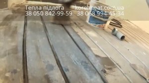 Врезка кабеля теплого пола в стяжку