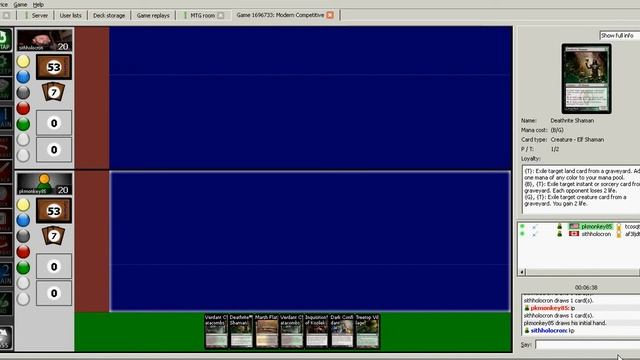 MTG Cockatrice Modern: Spirit Jund Vs. Esper Control Part 1 смотреть онлайн
