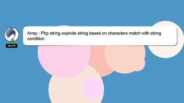 Array : Php string explode string based on characters match with string condition смотреть онлайн