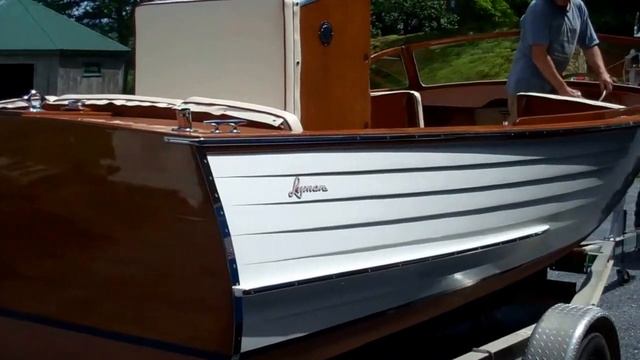 1955 20' Lyman Runabout Chrysler Crown M 47 Roars! 6 16 2014 смотреть онлайн