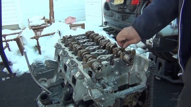 Audi quattro q7 3.6l engine vr6 head gasket timing chain pistons replaced and engine removal part 1 смотреть онлайн