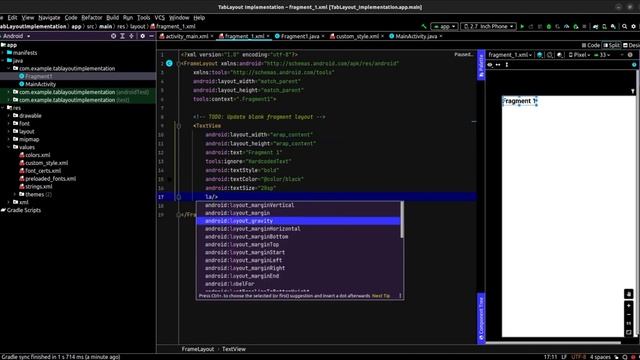 How to change font of TabLayout Tabs - Android Studio Tutorial смотреть онлайн