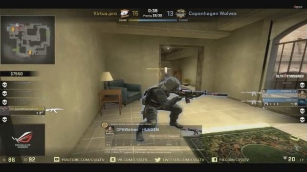 PASHABICEPS.Момент на карте Mirage.Virtus Pro Vs Copenhagen Wolves (Clutch)