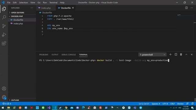 การใช้ Arguments ใน Docker смотреть онлайн