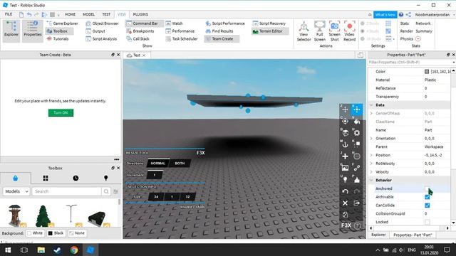 Как создать свою первую игру в ROBLOX? смотреть онлайн