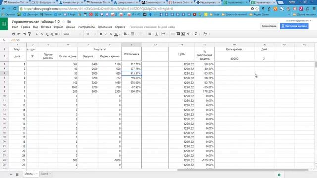Управленческая таблица смотреть онлайн