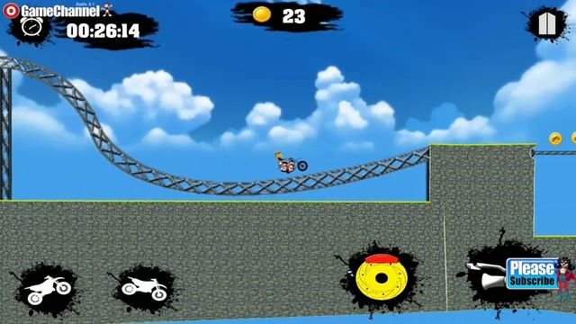 Off Road 3D Stunt Bike Race Hill Climb Challenge / Stunt Crazy Racing / Android Gameplay Video смотреть онлайн