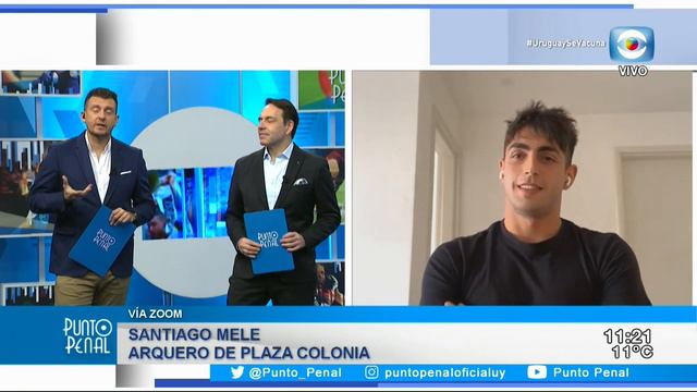SANTIAGO MELE. ESTE DOMINGO HABLAMOS CON EL ARQUERO DE PLAZA COLONIA LIDER DEL CAMPEONATO APERTURA.