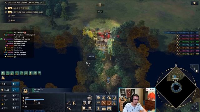 World First 1 vs 7 Absurd A.I. in Age of Empires 4 смотреть онлайн