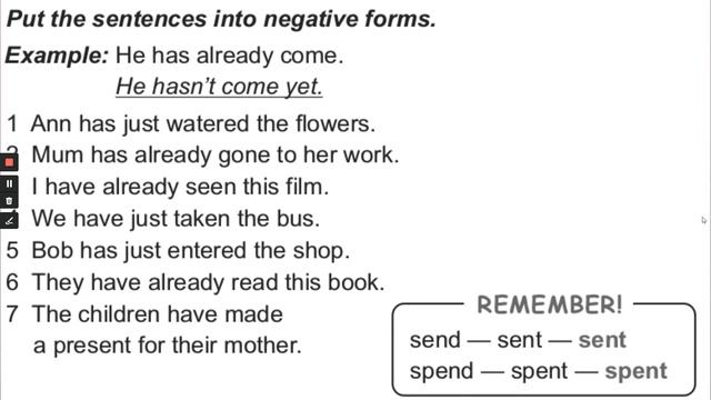 The Present Perfect Tense смотреть онлайн