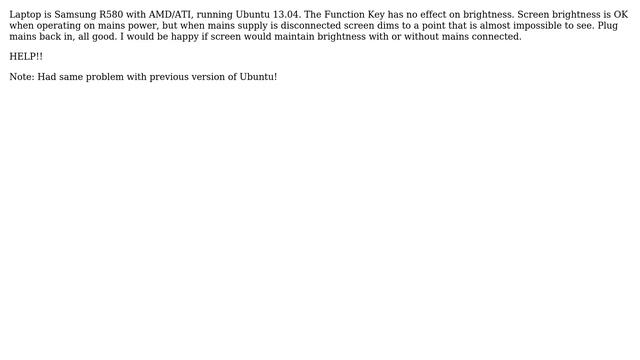 Ubuntu: Backlight will not dim using function key смотреть онлайн