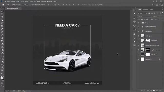 3 banner design ideas in photoshop | car banner designs смотреть онлайн