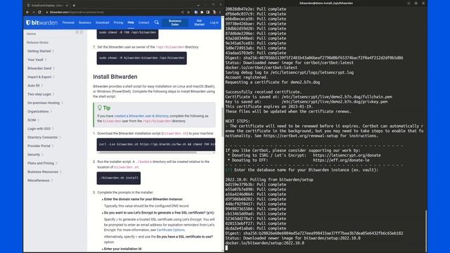 Bitwarden Brilliance: Self-hosted installation on Linux смотреть онлайн