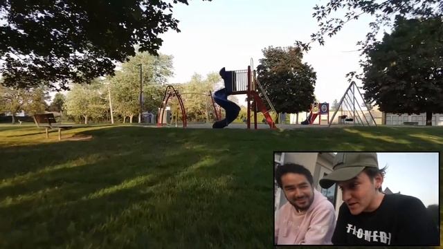 drone catches Long Face the Demon following people in the park (we found him) смотреть онлайн