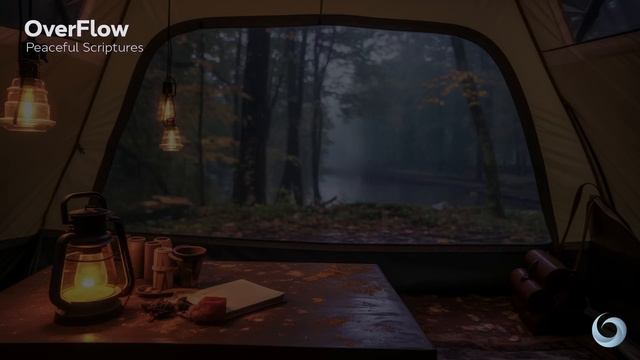 REST IN GOD'S CARE AND LOVE | Bible Verses with Rain for Sleep and Meditation смотреть онлайн