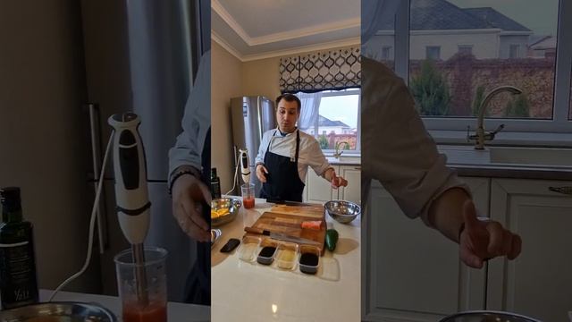 Лосось в соусе понзу и пюре из томатов смотреть онлайн