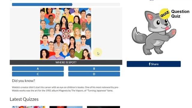 Spot The Puppy Quiz Answers 100% | Quiz Diva смотреть онлайн