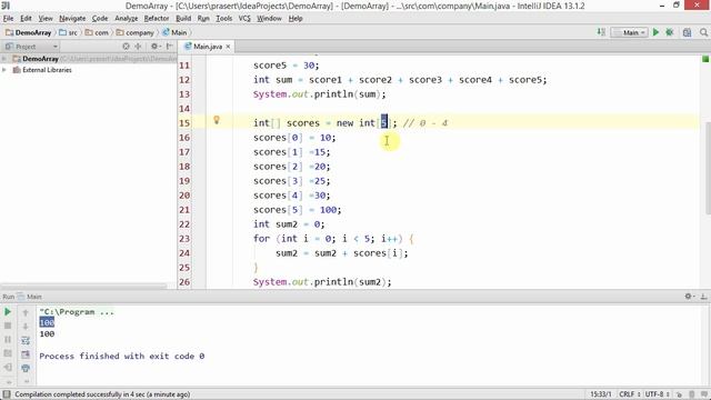 สอน Java: Intro to Array การใช้งานอะเรย์เบื้องต้น смотреть онлайн