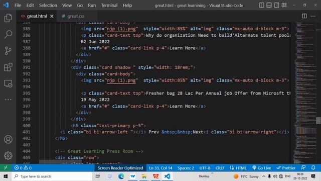 Great learning about page clone /html/bootstrap/css @greatlearning #project смотреть онлайн