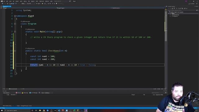 C# Algorithm #4 (Beginner) - Check number is in specific range смотреть онлайн